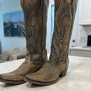Freebird Woodland pewter 8 Western Cowboy Boots